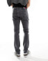 Tommy Jeans Scanton Embroidery Slim Black Jeans in Dark Grey