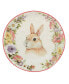 Easter Garden 8.5" Assorted Dessert Plates, Set of 4