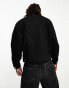 COLLUSION Unisex oversized denim jacket in black