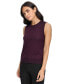 Women's Ribbed Sleeveless Crewneck Sweater