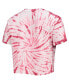 Women's Crimson Alabama Crimson Tide Showtime Tie-Dye Crop T-shirt