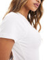 Kaiia fitted baby t-shirt in white