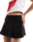 Bershka tailored skort in charcoal black