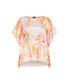 Plus Size Sunset Print Top