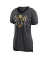 Women's Heather Charcoal Boston Bruins Centennial Hockey Tri-Blend T-shirt