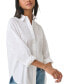 Women's Embellished Button-Down Poplin Blouse