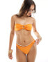 Brave Soul low rise bikini bottoms in orange