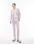 Topman super skinny suit jacket in lilac