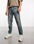 ASOS DESIGN tapered fit jeans in light vintage tint - MBLUE