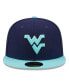 Men's Navy, Light Blue West Virginia Mountaineers 59FIFTY Fitted Hat