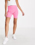 Puma – Acid Bright – Gerippte Legging-Shorts in Rosa – Exklusiv bei ASOS