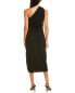 Serenette One-Shoulder Midi Dress Women's Black Xs