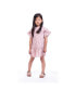 Big Girls Rainer Camelia Jacquard Woven Dress w/ Ruffled Sleeves