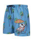 Men's Blue Peanuts Snoopy Chilling in The Sun Woven Shorts