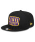 Men's Black Los Angeles Lakers 2024 NBA All-Star Game Rally Drive Finish Line Patch 9FIFTY Snapback Hat