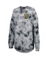 Women's Black Vegas Golden Knights Crystal-Dye Long Sleeve T-shirt