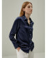 Women's Classic Pearl Button Silk Shirt