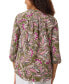 Women's Paisley 3/4-Sleeve Blouse