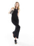 COLLUSION vest maxi dress in black