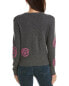 Hannah Rose Rose Stamp Cashmere Sweater Women's