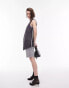 Topshop longline waistcoat in grey