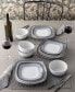 Colorscapes Layers Square Dinner Plate Set of 4, 10.75"