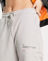 COLLUSION Unisex joggers with text print in grey