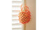 Raffia mini beach bag with little balls