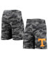 Men's Charcoal, Gray Tennessee Volunteers Camo Backup Terry Jam Lounge Shorts