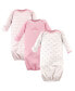 Пижама Luvable Friends Baby Girl Cotton Gowns Tiara.