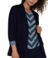 Women's Denim Knit Boyfriend Blazer