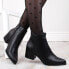 Sergio Leone W SK420B insulated high-heeled ankle boots, black