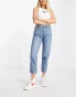 Monki Taiki high waist mom jeans in light blue