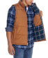 Men's Flannel Lined Puffer Vest