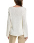 Lafayette 148 New York Loose Knit Silk-Blend Sweater Women's White L