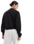 New Look cropped bomber jacket in black