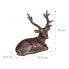 4 x Sitzende Hirsch Figur Garten