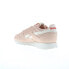 Reebok Classic Leather Womens Pink Suede Lace Up Lifestyle Sneakers Shoes 7