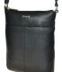 Women´s leather crossbody handbag 7001 Black