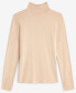 Women's Ribbed Mock Neck Long-Sleeve Top, Created for Macy's