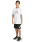 Big Boys Short Sleeve Two-Color Logo T-Shirt