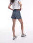 Topshop denim comfort stretch shorts in bleach