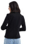 Vero Moda fitted jersey blazer in black