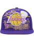 Men's Purple Los Angeles Lakers Hardwood Classics Asian Heritage Scenic Snapback Hat