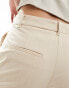 Mango slouchy straight leg tailored trouser in beige