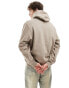 Vans sport loose fit fleece hoodie in taupe