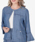 Women's Bayou Chambray 3/4 Sleeve Jacket