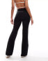 & Other Stories flare leg tailored trousers in black