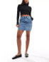 Calvin Klein Jeans denim mini skirt in light wash