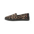 TOMS Alpargata Cupsole LeopardCheetah Slip On Womens Black Flats Casual 1001586